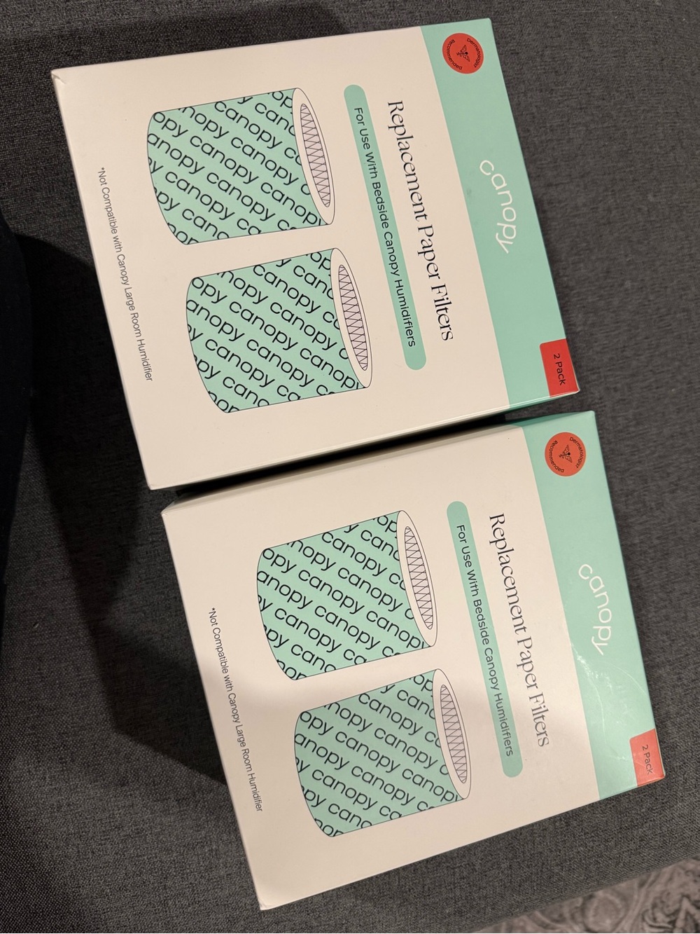 canopy Replacement Paper Filters - Mint Green (2-Pack)